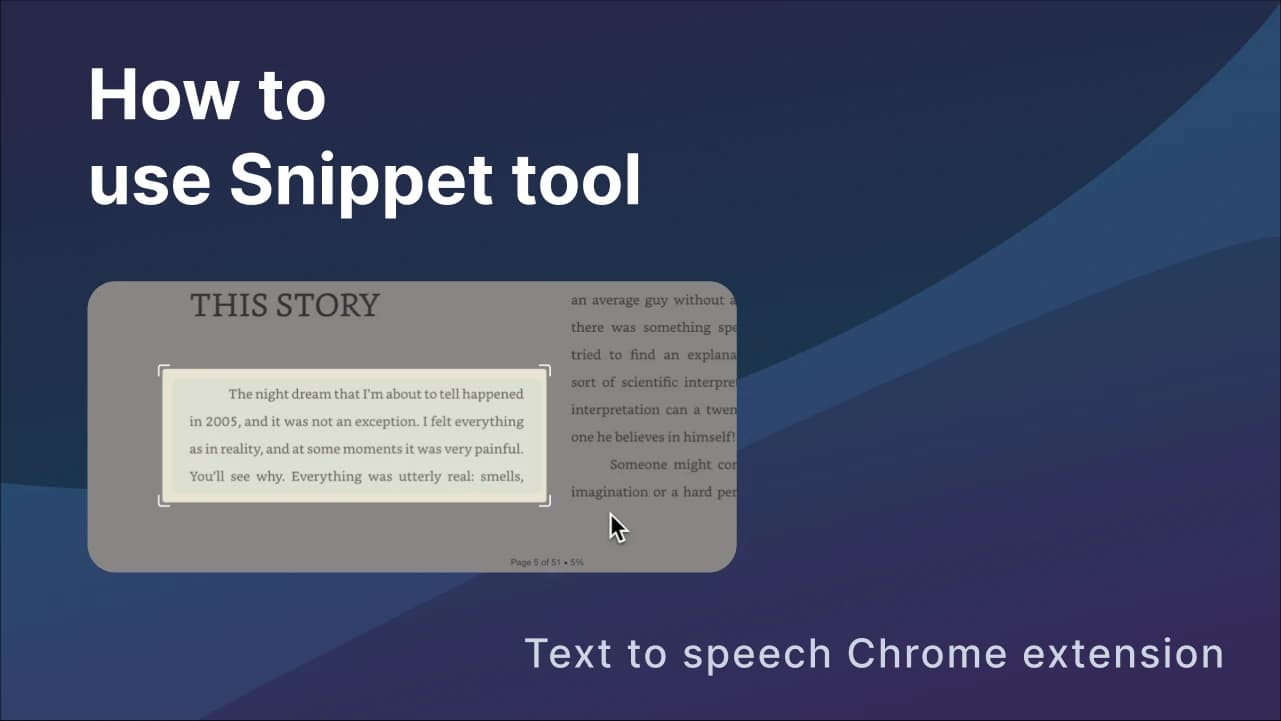 How to use Snippet OCR recognition for text-to-speech